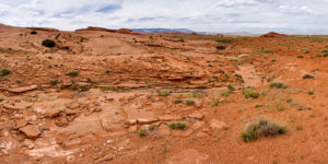 Panoramic photo of Red Valley, Arizona, with no buildings in sight.
