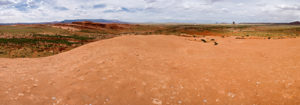 Panoramic photo of Red Valley, Arizona, with no buildings in sight.