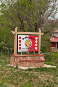 Dulce, New Mexico. Jicarilla Apache Nation sign. Photo by Bob Nichols/USDA/Flickr.