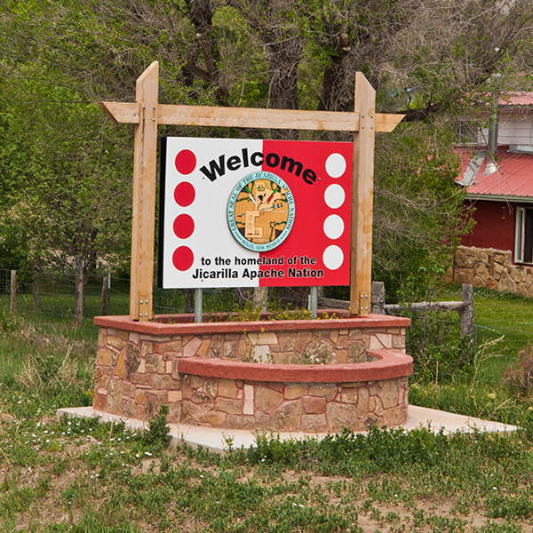 Dulce, New Mexico. Jicarilla Apache Nation sign. Photo by Bob Nichols/USDA/Flickr.