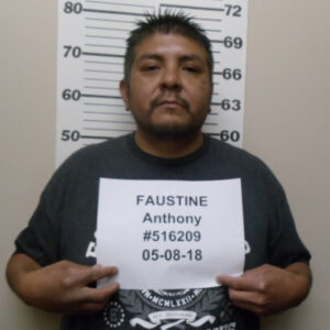 Mug shot of Anthony Faustine on May 8, 2018