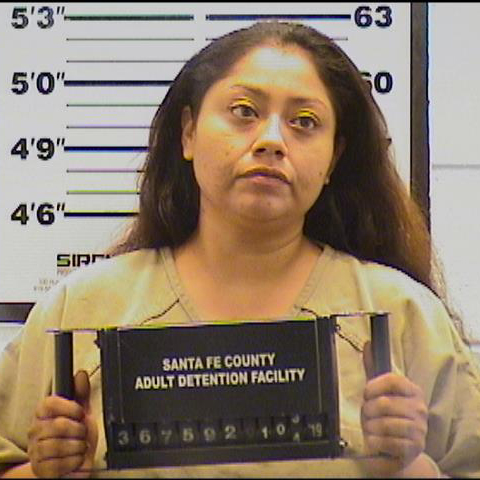 Mug shot of Jodie Martinez from the Santa Fe County Detention Center
