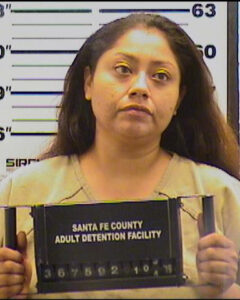 Mug shot of Jodie Martinez from the Santa Fe County Detention Center.